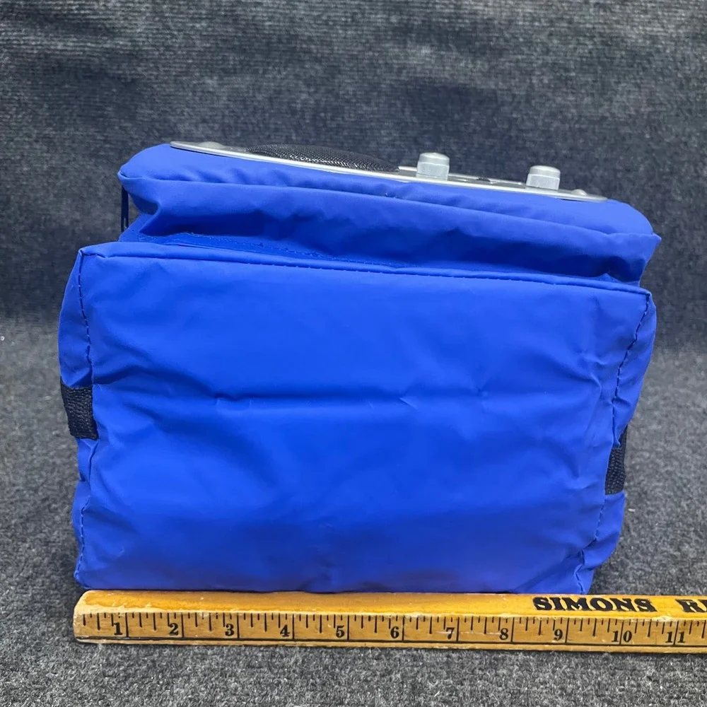 California Innovations Collapsible Blue MusiCooler AM FM‎ Radio Aux Speaker Bag